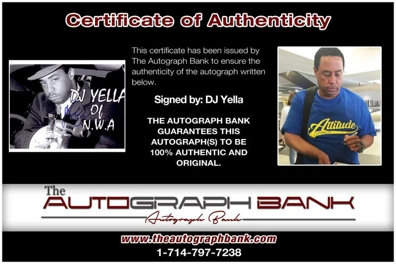 Dj Yella — Dj Yella N.W.A. authentic signed RAPPER 8x10 photo W/Certificate Autographed A26, изображение 2