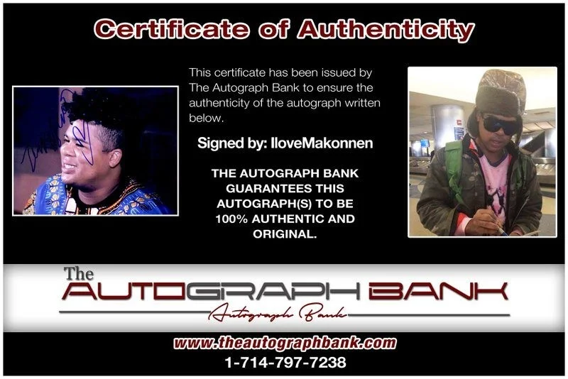 Ilovemakonnen — Singer Ilovemakonnen authentic signed RAPPER 8x10 photo W/Cert Autographed A16, изображение 2