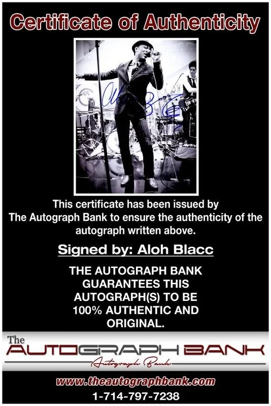Aloh Blacc — Aloh Blacc authentic signed RAPPER 8x10 photo W/ Certificate Autographed (A1), изображение 2