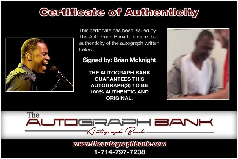 Brian Mcknight — Brian Mcknight authentic signed RAPPER 8x10 photo W/ Certificate Autographed A6, image 2