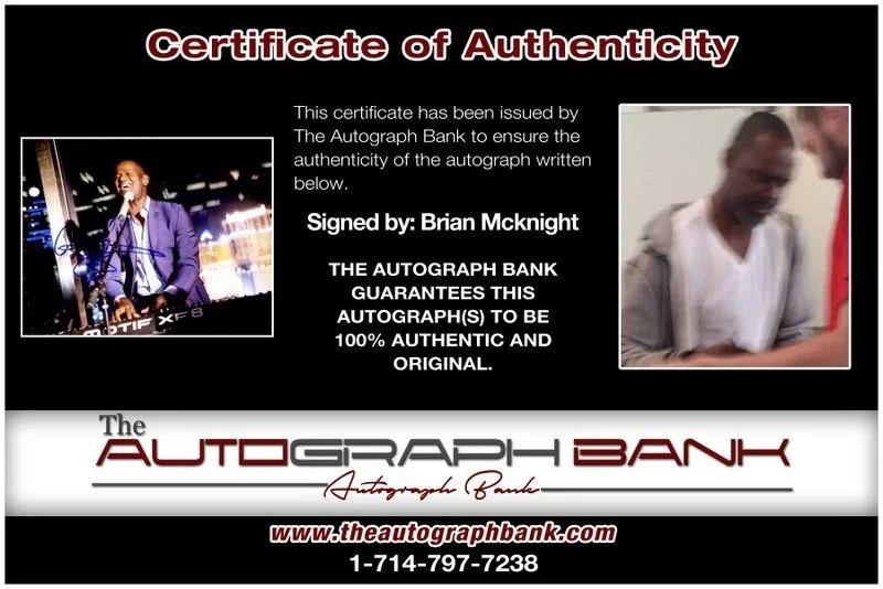 Brian Mcknight — Brian Mcknight authentic signed RAPPER 8x10 photo W/ Certificate Autographed A4, image 2
