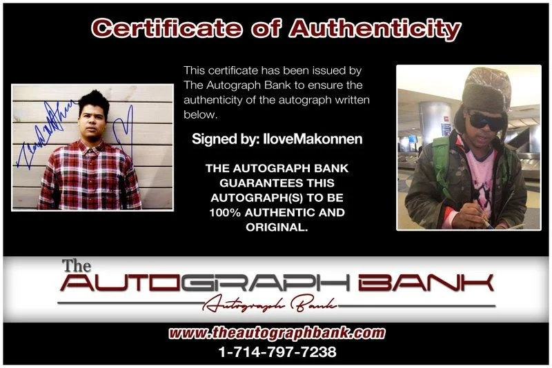Ilovemakonnen — Singer Ilovemakonnen authentic signed RAPPER 8x10 photo W/Cert Autographed A14, изображение 2