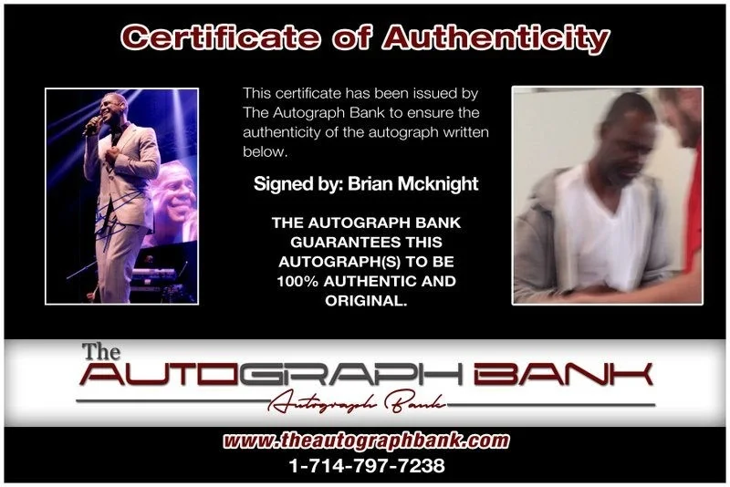 Brian Mcknight — Brian Mcknight authentic signed RAPPER 8x10 photo W/ Certificate Autographed A17, image 2