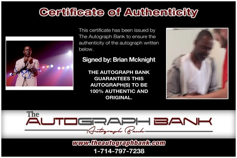 Brian Mcknight — Brian Mcknight authentic signed RAPPER 8x10 photo W/ Certificate Autographed A3, image 2