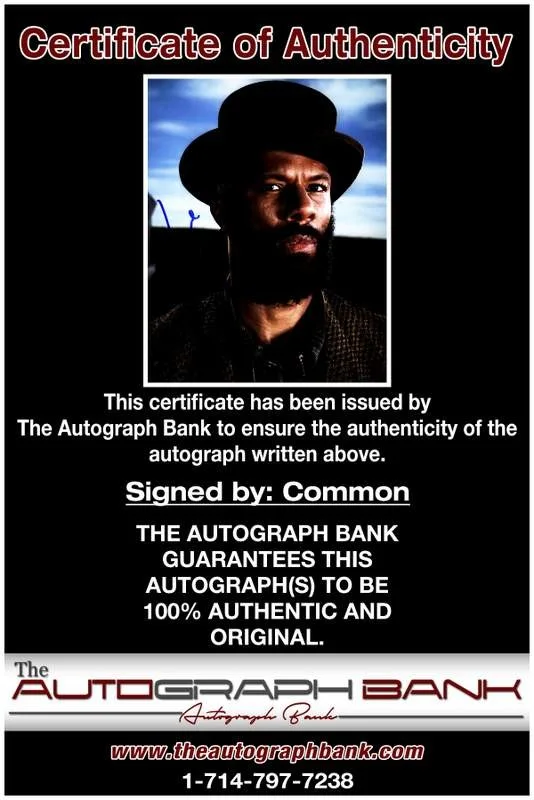 Common — Common authentic signed rap 8x10 photo W/Certificate Autographed (A00587), image 2