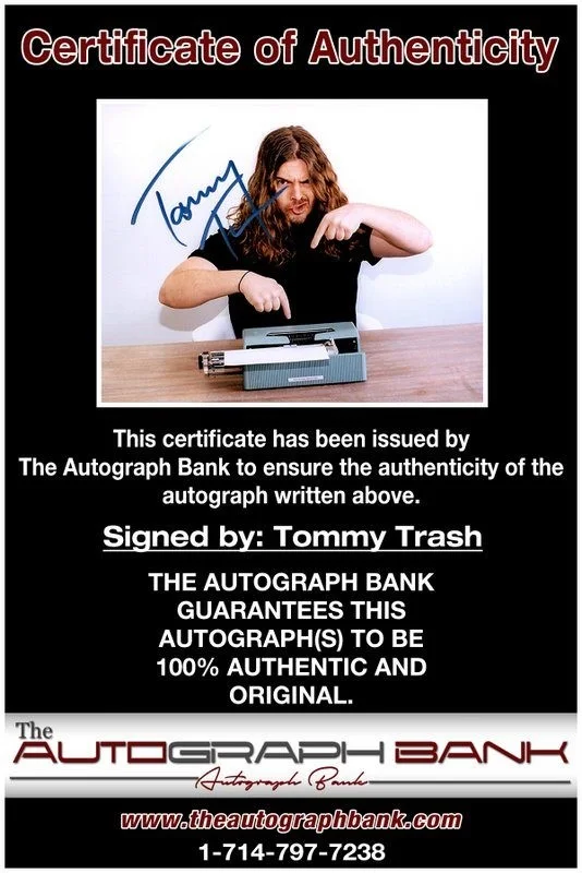 Tommy Trash — Tommy Trash authentic signed EDM DJ 8x10 photo |Cert Autographed EDC Dub step A8, image 2