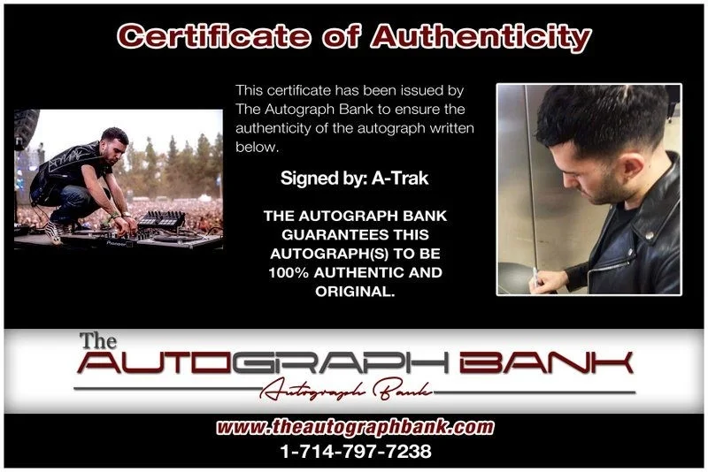 A-Trak — A-Trak authentic signed EDM DJ 10x15 photo W/Cert Autographed EDC Dub step B1, image 2