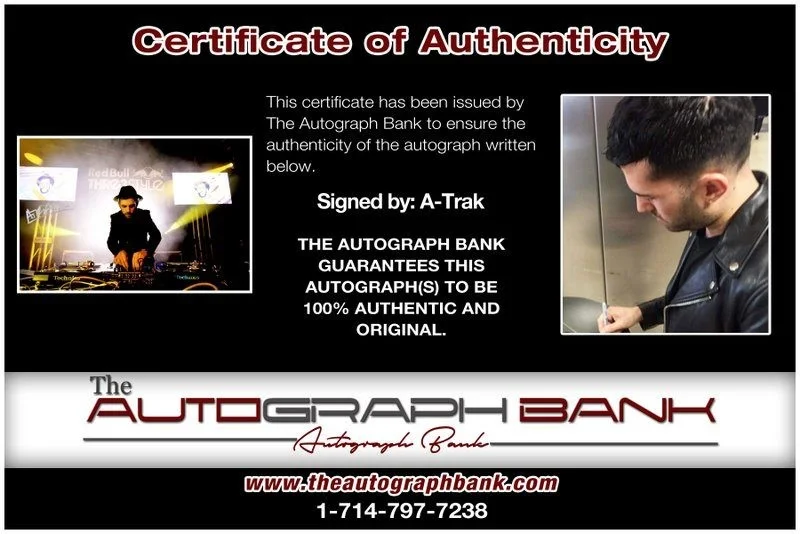 A-Trak — A-Trak authentic signed EDM DJ 10x15 photo W/Cert Autographed EDC Dub step B3, image 2