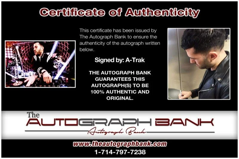 A-Trak — A-Trak authentic signed EDM DJ 10x15 photo W/Cert Autographed EDC Dub step B4, image 2