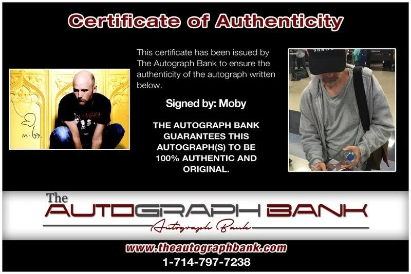 Moby — Moby authentic signed EDM DJ 10x15 photo W/Cert Autographed EDC Dub step B15, image 2