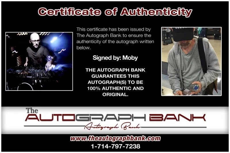 Moby — Moby authentic signed EDM DJ 10x15 photo W/Cert Autographed EDC Dub step B3, image 2