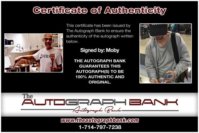 Moby — Moby authentic signed EDM DJ 10x15 photo W/Cert Autographed EDC Dub step B14, image 2