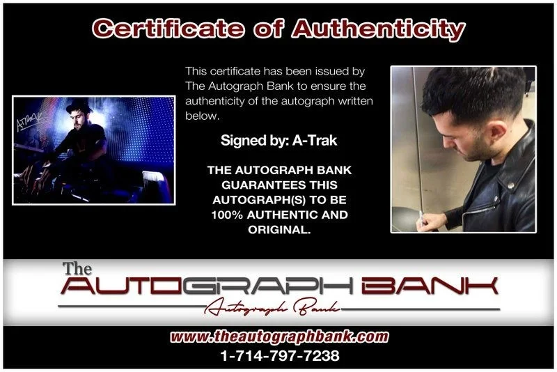 A-Trak — A-Trak authentic signed EDM DJ 10x15 photo W/Cert Autographed EDC Dub step B5, image 2