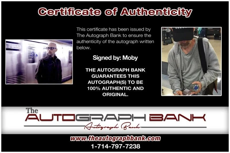 Moby — Moby authentic signed EDM DJ 10x15 photo W/Cert Autographed EDC Dub step B1, image 2