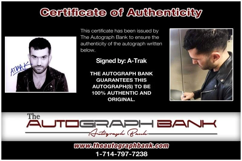 A-Trak — A-Trak authentic signed EDM DJ 8x10 photo W/Cert Autographed EDC Dub step A14, image 2