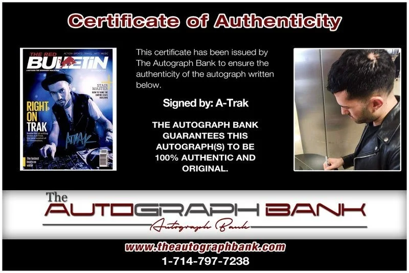 A-Trak — A-Trak authentic signed EDM DJ 8x10 photo W/Cert Autographed EDC Dub step A9, image 2