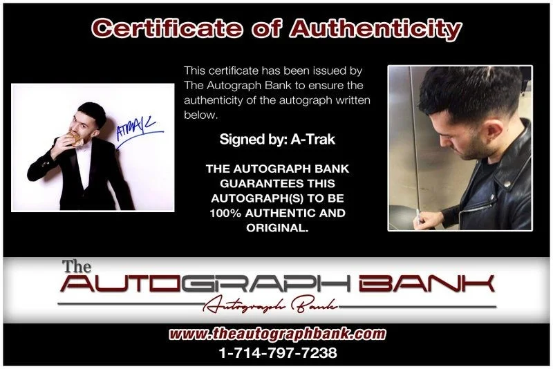 A-Trak — A-Trak authentic signed EDM DJ 8x10 photo W/Cert Autographed EDC Dub step A15, изображение 2