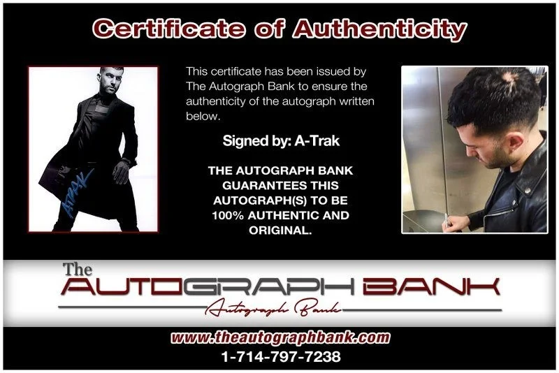 A-Trak — A-Trak authentic signed EDM DJ 8x10 photo W/Cert Autographed EDC Dub step A10, изображение 2
