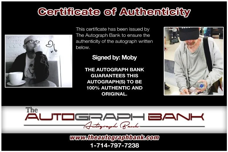 Moby — Moby authentic signed dj 8x10 photo W/Certificate Autographed (1326d1), image 2