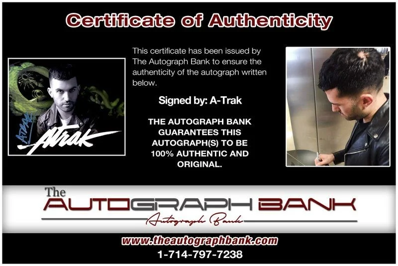 A-Trak — A-Trak authentic signed EDM DJ 8x10 photo W/Cert Autographed EDC Dub step A13, изображение 2