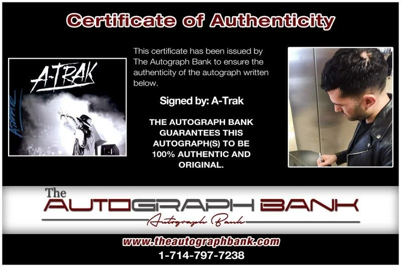 A-Trak — A-Trak authentic signed EDM DJ 8x10 photo W/Cert Autographed EDC Dub step A12, image 2