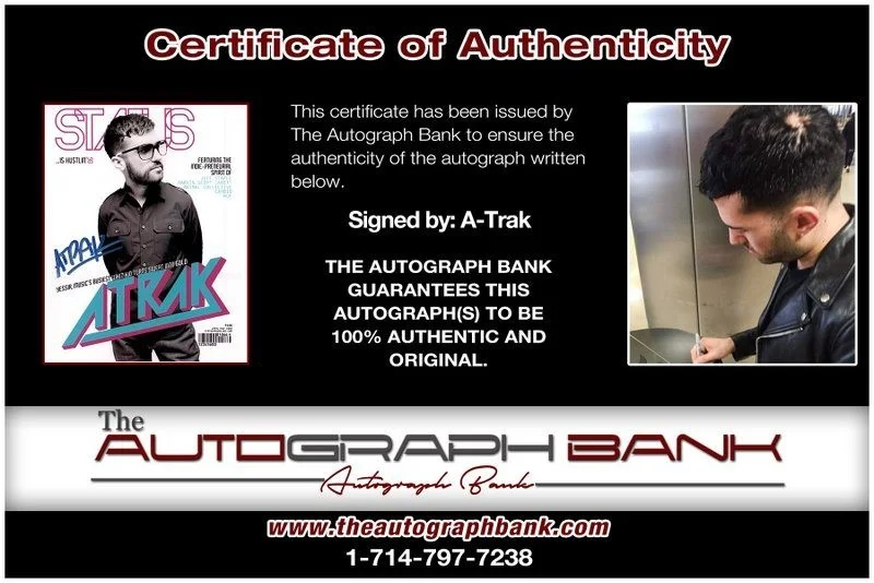 A-Trak — A-Trak authentic signed EDM DJ 8x10 photo W/Cert Autographed EDC Dub step A8, image 2