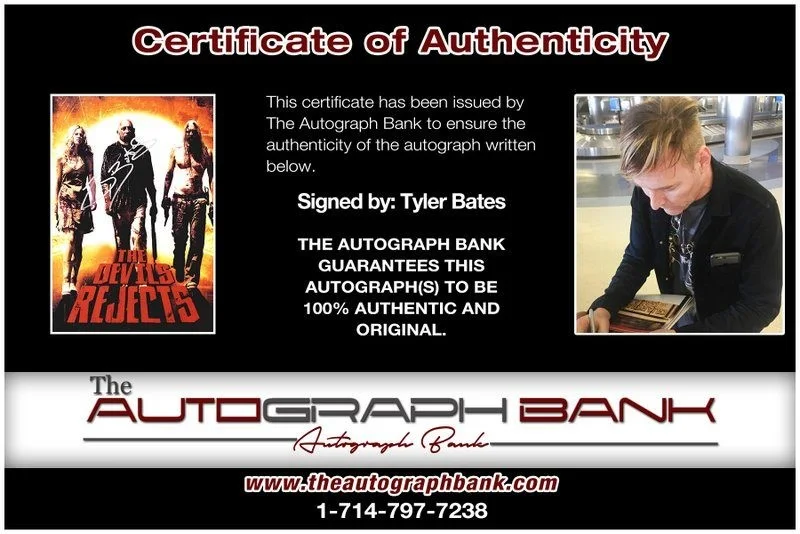 Tyler Bates — Tyler Bates authentic signed celebrity 10x15 photo W/Cert Autographed Y3, изображение 2