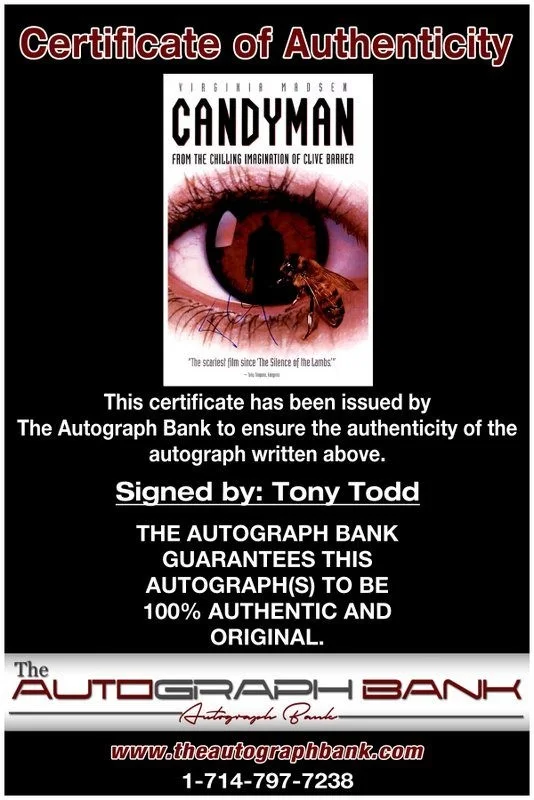 Tony Todd — Tony Todd authentic signed celebrity 10x15 photo W/Certificate Autographed (Y6), изображение 2