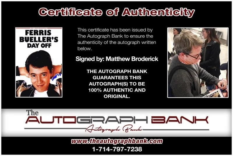Matthew Broderick — Matthew Broderick authentic signed celebrity 10x15 photo W/Cert Autographed Y2, изображение 2