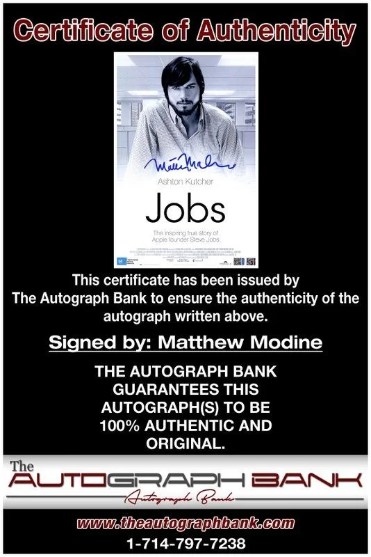 Matthew Modine — Matthew Modine authentic signed celebrity 10x15 photo W/Cert Autographed Y2, изображение 2