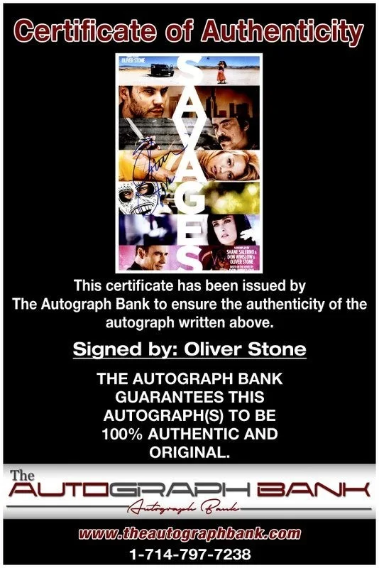 Oliver Stone — Oliver Stone authentic signed celebrity 10x15 photo W/Cert Autographed Y2, изображение 2