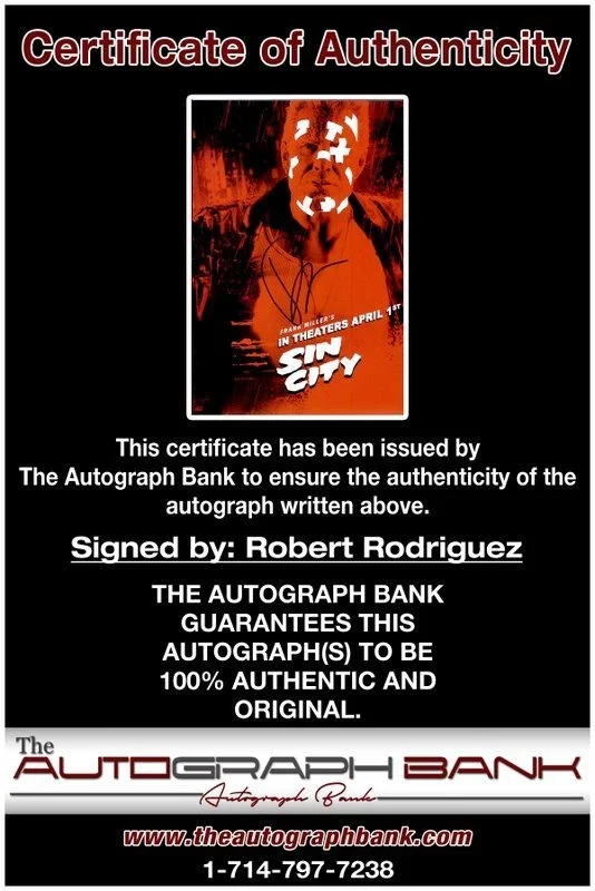 Robert Rodriguez — Robert Rodriguez authentic signed celebrity 10x15 photo W/Cert Autographed Y7, изображение 2