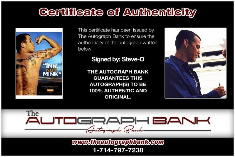 Steve-O — Steve-O authentic signed celebrity 10x15 photo W/Certificate Autographed (Y3), изображение 2