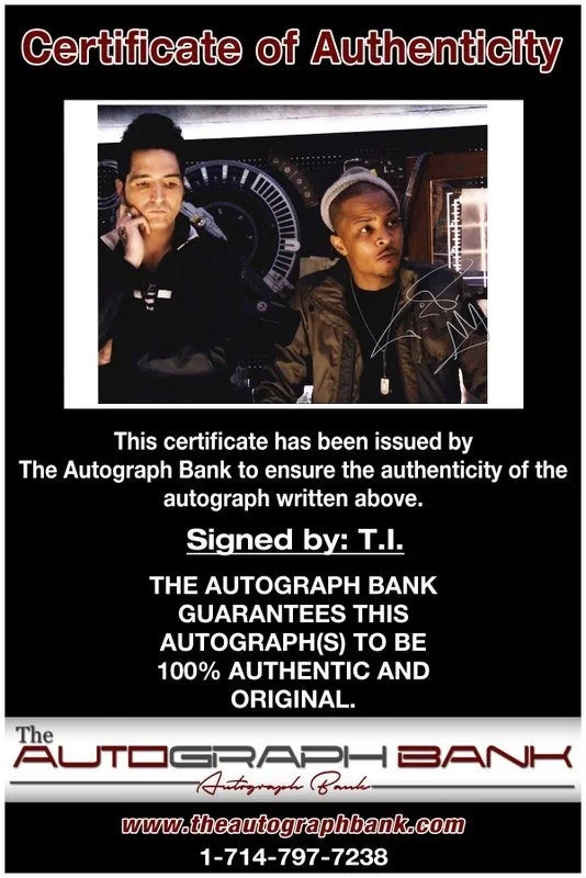T I Harris — T.I. Harris authentic signed celebrity 10x15 photo W/Cert Autographed Y4, изображение 2