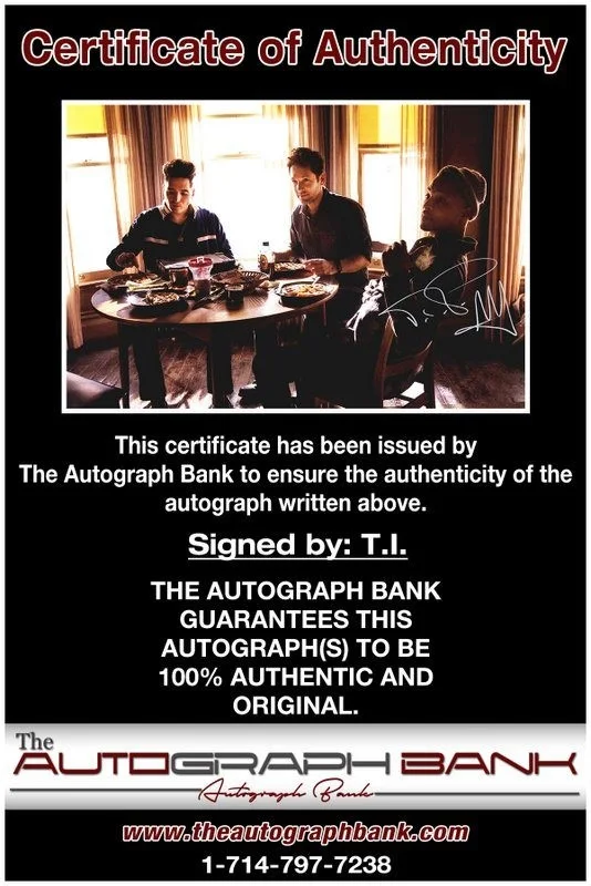 T I Harris — T.I. Harris authentic signed celebrity 10x15 photo W/Cert Autographed Y5, изображение 2