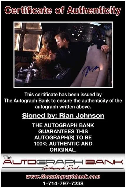 Rian Johnson — Rian Johnson authentic signed celebrity 10x15 photo W/Certificate Autographed, изображение 2