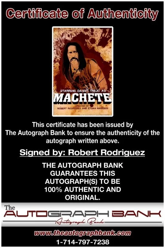 Robert Rodriguez — Robert Rodriguez authentic signed celebrity 10x15 photo W/Cert Autographed Y10, image 2