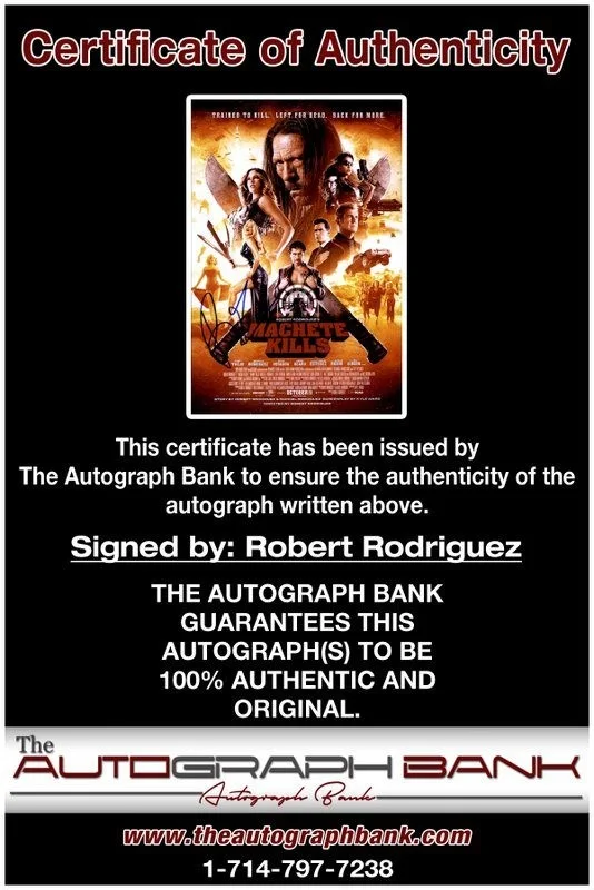 Robert Rodriguez — Robert Rodriguez authentic signed celebrity 10x15 photo W/Cert Autographed Y6, изображение 2