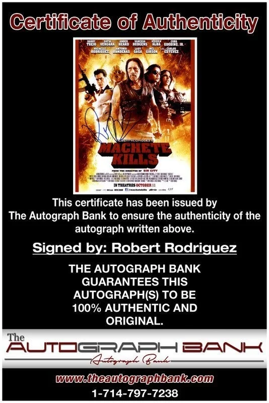 Robert Rodriguez — Robert Rodriguez authentic signed celebrity 10x15 photo W/Cert Autographed Y14, изображение 2