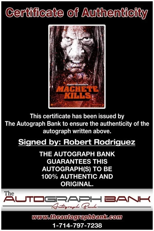 Robert Rodriguez — Robert Rodriguez authentic signed celebrity 10x15 photo W/Cert Autographed Y11, image 2