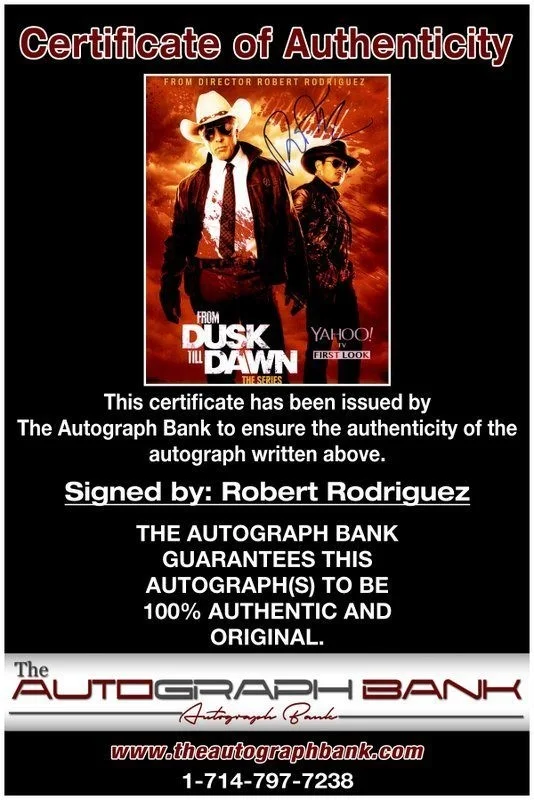 Robert Rodriguez — Robert Rodriguez authentic signed celebrity 10x15 photo W/Cert Autographed Y15, изображение 2