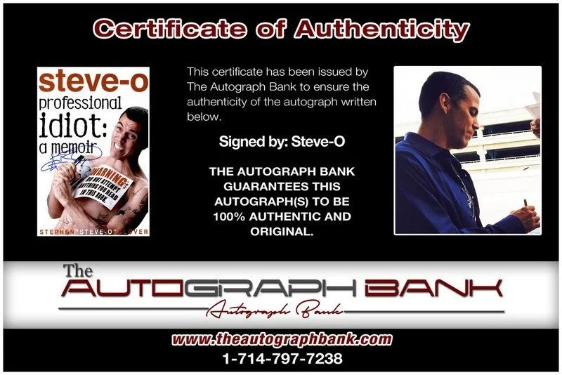 Steve-O — Steve-O authentic signed celebrity 10x15 photo W/Certificate Autographed (Y5), изображение 2