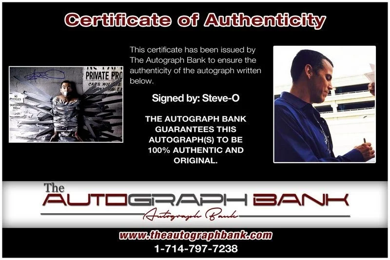 Steve-O — Steve-O authentic signed celebrity 10x15 photo W/Certificate Autographed (Y1), изображение 2