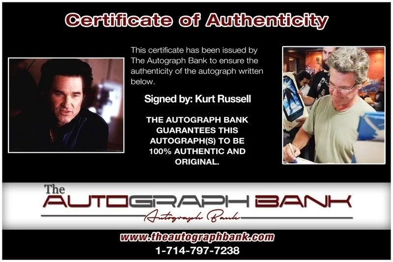 Kurt Russell — Kurt Russell authentic signed celebrity 10x15 photo W/Cert Autographed Y1, изображение 2