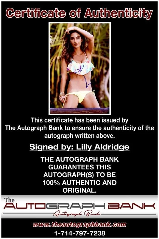 Lily Aldridge — Lily Aldridge authentic signed celebrity 10x15 photo W/Cert Autographed Y3, изображение 2