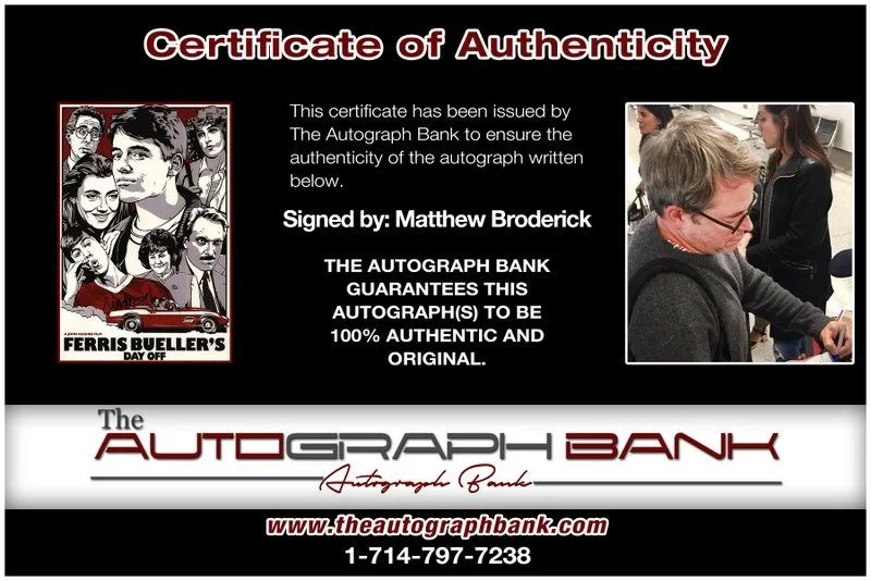 Matthew Broderick — Matthew Broderick authentic signed celebrity 10x15 photo W/Cert Autographed Y1, изображение 2
