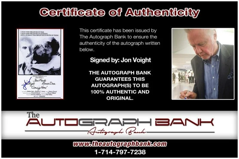 Jon Voight — Jon Voight authentic signed celebrity 10x15 photo W/Cert Autographed Y3, image 2