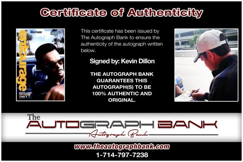 Kevin Dillon — Kevin Dillon authentic signed celebrity 10x15 photo W/Cert Autographed Y2, изображение 2