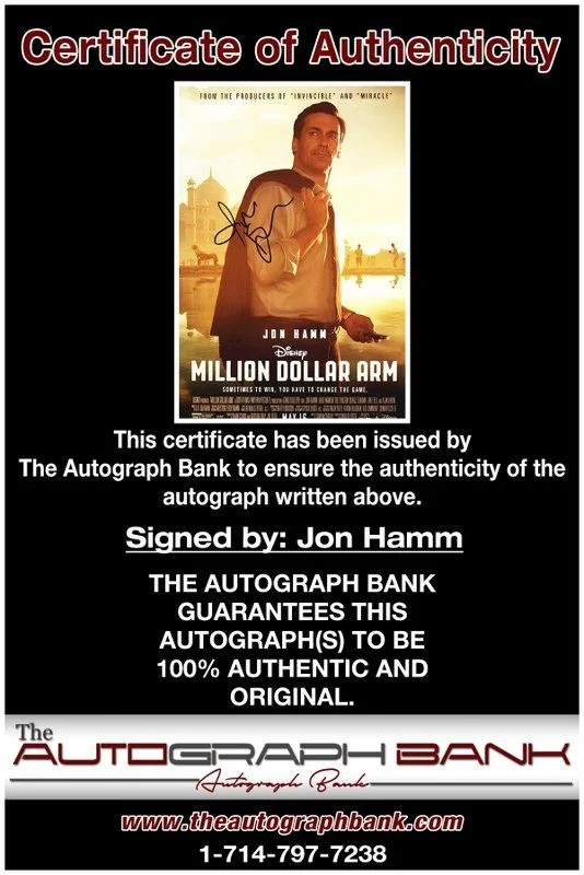 Jon Hamm — Jon Hamm authentic signed celebrity 10x15 photo W/Certificate Autographed (Y1), image 2
