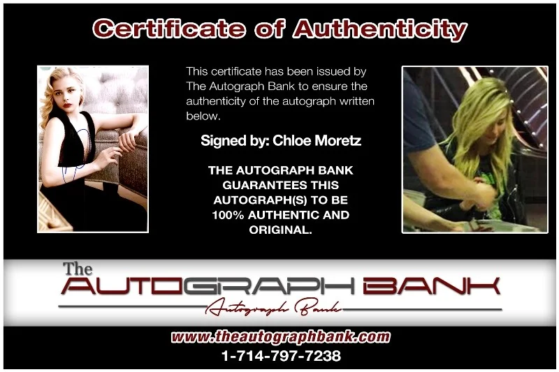 Chloe Moretz — Chloe Moretz authentic signed celebrity 10x15 photo W/Cert Autographed 2616b, изображение 2